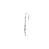 To live in solitude Sterling Silver Whale Tail Filigree Hook Earrings Jewelry TER1712 - Earrings